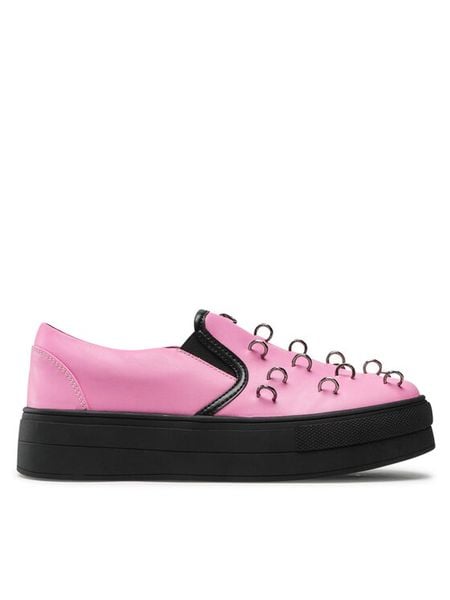 Jenny Fairy Tenisówki WS5699-05 Różowy. Czerwone trampki Jenny Fairy, bez wzorów, ze skóry, bez zapięcia. Za 89,99 zł.