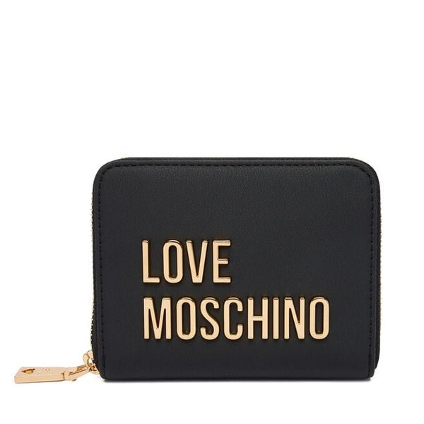 Portfel LOVE MOSCHINO. Czarne portfele LOVE MOSCHINO, bez wzorów. Za 379,99 zł.