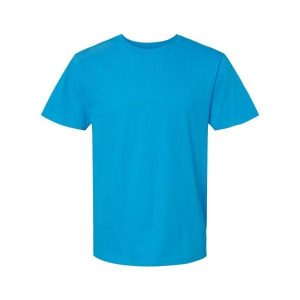 Koszulka Unisex Dla Dorosłych Softstyle Midweight. Niebieskie bluzki GILDAN, s, bez wzorów, sportowe, bez kołnierzyka, bez ramiączek. Za 44,99 zł.