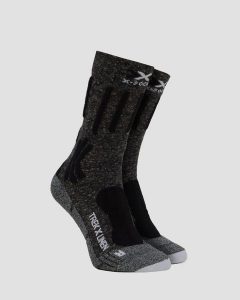 Skarpety trekkingowe X-Socks Trek X Linen. Szare skarpetki X-Socks, bez wzorów, ze lnu. Za 75,00 zł.