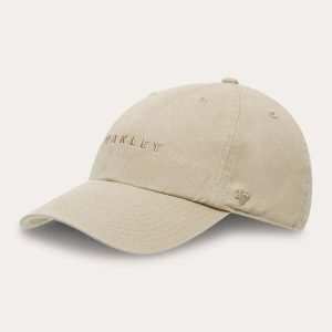 Czapka z daszkiem unisex Oakley 47 SOHO GEN beżowa FOS902103-32F. Brązowe czapki Oakley, bez wzorów, z bawełny, klasyczne. Za 147,40 zł.