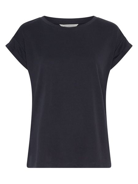 MOSS COPENHAGEN Bluzka "Birdia" w kolorze granatowym rozmiar: M/L. Niebieskie bluzki Moss Copenhagen, l, bez wzorów, bez kołnierzyka, bez ramiączek. Za 109,00 zł.