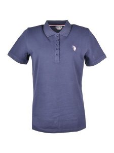 U.S. Polo Assn. Koszulka polo w kolorze granatowym rozmiar: L. Niebieskie bluzki U.S. Polo Assn., l, bez wzorów, bez kołnierzyka, bez ramiączek. Za 149,31 zł.