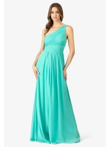 APART Sukienka w kolorze turkusowym rozmiar: 34. Niebieskie sukienki Apart, bez wzorów, bez kołnierzyka, bez ramiączek, maxi. Za 173,99 zł.