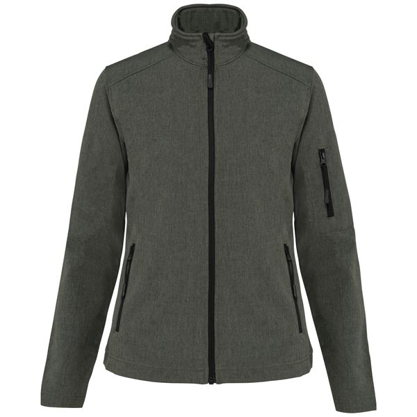 Kurtka Softshell dla kobiet Kariban. Zielone kurtki KARIBAN, bez wzorów, z softshellu, bez kaptura. Za 222,50 zł.