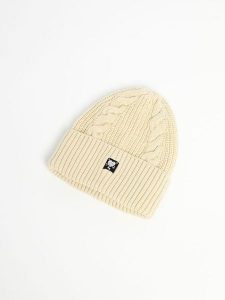 Blutsgeschwister Czapka w kolorze beżowym rozmiar: onesize. Brązowe czapki Blutsgeschwister, bez wzorów. Za 77,95 zł.