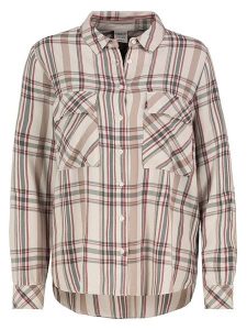 Urban Surface Bluzka w kolorze beżowo-szarym rozmiar: L. Brązowe bluzki Urban Surface, l, bez wzorów, z wiskozy, bez kołnierzyka, bez ramiączek. Za 86,99 zł.