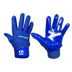 Rękawice do futbolu amerykańskiego FLG-03 Niebieskie, OL, DL. Niebieskie rękawiczki BARNETT, bez wzorów. Za 139,00 zł.