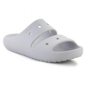 Klapki unisex Crocs Classic Sandal V2. Szare klapki Crocs, bez wzorów, z materiału, bez obcasa. Za 221,00 zł.