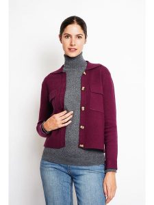 William de Faye Kardigan w kolorze fioletowym rozmiar: 42. Różowe kardigany William de Faye, z kaszmiru. Za 177,32 zł.