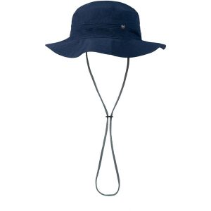 Kapelusz BUFF EXPLORE BOONEY HAT SOLID. Niebieskie kapelusze Buff, bez wzorów, sportowe. Za 172,99 zł.