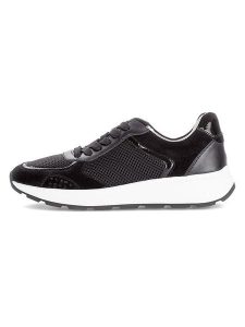 Gabor Skórzane sneakersy w kolorze czarnym rozmiar: 37. Czarne trampki Gabor, bez wzorów, z materiału, bez zapięcia. Za 205,93 zł.
