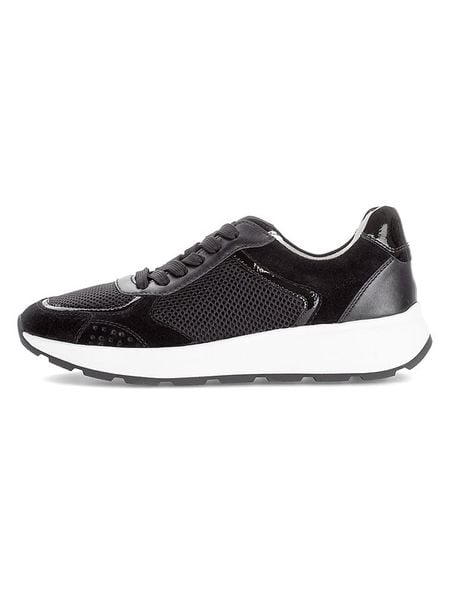Gabor Skórzane sneakersy w kolorze czarnym rozmiar: 37. Czarne trampki Gabor, bez wzorów, z materiału, bez zapięcia. Za 203,93 zł.