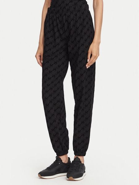 HUGO Spodnie dresowe Flokky 50566682 Czarny Relaxed Fit. Czarne spodnie dresowe Hugo, xl, bez wzorów, z bawełny. Za 399,99 zł.