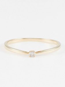 DIAMOND & CO Złoty pierścionek "Mayte" z diamentem rozmiar: 54. Żółte pierścionki Diamond & Co, z diamentem, złote. Za 731,60 zł.