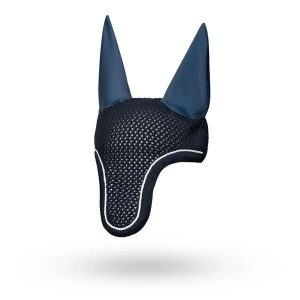 Czapka z muchą dla koni Galop Wear Kiss My Horse's Ass. Niebieskie czapki GALOP WEAR, bez wzorów, z materiału, eleganckie. Za 113,05 zł.