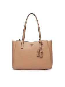 Guess Torebka Noelle II HWZG96 72260 Beżowy. Brązowe torebki klasyczne Guess, z aplikacjami, ze skóry, bez dodatków. Za 634,99 zł.