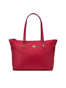 Emporio Armani Torebka Y3D279 YWS1E 80423 Czerwony. Czerwone shopper bag Emporio Armani, bez wzorów, z materiału, bez dodatków. Za 659,99 zł.