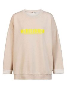 Herrlicher Bluza w kolorze beżowym rozmiar: M. Brązowe bluzy Herrlicher, m, bez wzorów, bez kaptura. Za 173,99 zł.