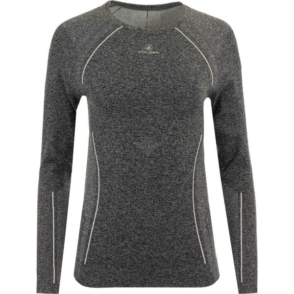 Athl. DPT. AVRIL damska koszulka kompresyjna, Lead, XS-S. Czarne koszule nocne WOMEN'S BEST, bez wzorów, z materiału, bez ramiączek. Za 185,99 zł.