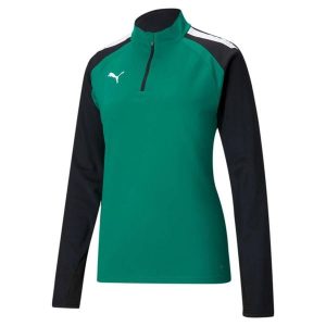 Damska bluza dresowa Puma Team Liga. Czarne bluzy Puma, bez wzorów, z dresówki, bez kaptura. Za 189,55 zł.