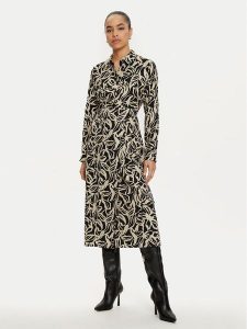 ONLY Sukienka koszulowa Thara 15330703 Beżowy Regular Fit. Brązowe kombinezony ONLY, m, bez wzorów, z wiskozy, bez kołnierzyka, bez ramiączek. Za 99,99 zł.