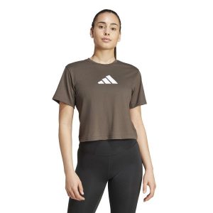 Koszulka fitness damska ADIDAS. Czarne bluzki ADIDAS, l, bez wzorów, z materiału, sportowe, bez kołnierzyka, bez ramiączek. Za 99,99 zł.
