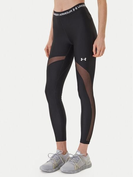 Under Armour Legginsy HeatGear® 6010009 Czarny Slim Fit. Czarne legginsy Under Armour, bez wzorów, z syntetyku. Za 199,99 zł.