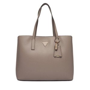 Torebka Guess. Szare shopper bag Guess, z aplikacjami, bez dodatków. Za 679,99 zł.