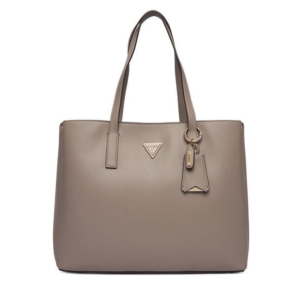 Torebka Guess. Szare shopper bag Guess, z aplikacjami, bez dodatków. Za 679,99 zł.
