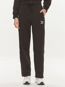 Puma Spodnie dresowe T7 624212 Czarny Relaxed Fit. Czarne spodnie dresowe Puma, xs, bez wzorów, z bawełny. Za 199,99 zł.