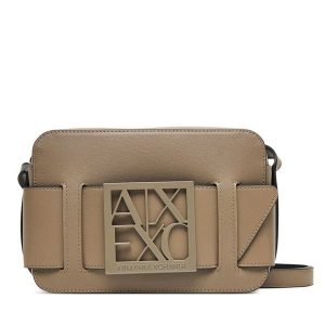 Torebka Armani Exchange. Brązowe listonoszki Armani Exchange, bez wzorów, bez dodatków. Za 569,99 zł.