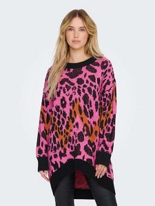ONLY Sweter w kolorze różowym rozmiar: S. Różowe swetry oversize ONLY, s, bez wzorów, bez ramiączek. Za 91,99 zł.