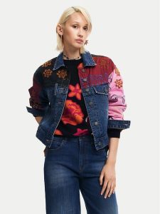 Desigual Kurtka jeansowa Madrid 24WWED15 Kolorowy Regular Fit. Kurtki Desigual, xl, bez wzorów, z bawełny, bez kaptura. Za 439,99 zł.