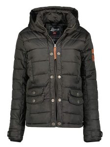 Geographical Norway Kurtka pikowana "Dacili" w kolorze czarnym rozmiar: S. Czarne kurtki Geographical Norway, s, z aplikacjami, bez kaptura. Za 140,53 zł.