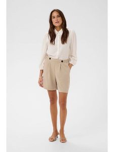 Kaffe Szorty w kolorze beżowym rozmiar: S. Brązowe szorty Kaffe, bez wzorów. Za 78,99 zł.