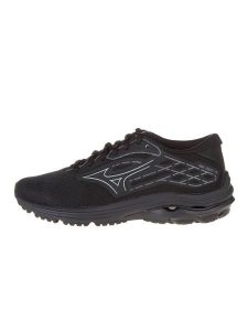 Mizuno Buty "Wave Equate Wos" w kolorze czarnym do biegania rozmiar: 36,5. Czarne buty sportowe Mizuno, bez wzorów, z materiału, bez zapięcia, do biegania. Za 206,42 zł.