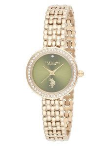 U.S. Polo Assn. Zegarek kwarcowy w kolorze złoto-oliwkowym rozmiar: onesize. Brązowe, analogowe zegarki U.S. Polo Assn. Za 311,85 zł.