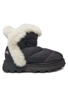 Steve Madden Śniegowce Frostee SM11003424 Czarny. Czarne buty zimowe Steve Madden, z materiału, bez obcasa, bez zapięcia. Za 669,99 zł.