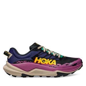 Buty do biegania Hoka. Fioletowe buty sportowe Hoka, bez wzorów, bez zapięcia, do biegania. Za 499,99 zł.