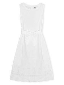 CARE BY ME Sukienka "Flora" w kolorze białym rozmiar: L. Białe sukienki CARE BY ME, l, bez wzorów, z bawełny, bez kołnierzyka, bez ramiączek, midi. Za 371,95 zł.