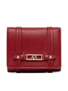Armani Exchange Portfel XW002613 AF15632 U5102 Czerwony. Czerwone portfele Armani Exchange, bez wzorów, ze skóry. Za 329,99 zł.