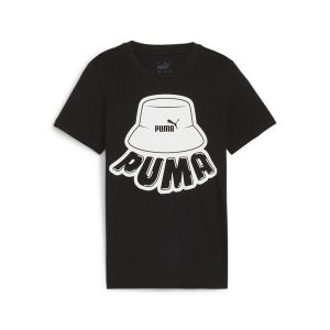 Puma Koszulka Ess+ Mid 90S Graphic 67972001. Czarne bluzki Puma, s, bez wzorów, sportowe, bez kołnierzyka, bez ramiączek. Za 60,99 zł.