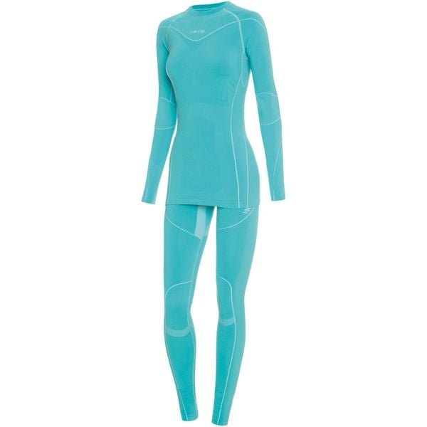 Komplet bielizny termoaktywnej narciarskiej damskiej Viking Gaja Bamboo. Zielone komplety bielizny Viking, bez wzorów. W wyprzedaży za 209,93 zł.