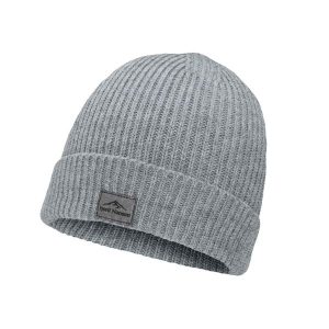 Czapka Beanie Unisex Fjord Nansen Hygge. Szare czapki Fjord Nansen, bez wzorów, z dzianiny, sportowe. Za 89,99 zł.