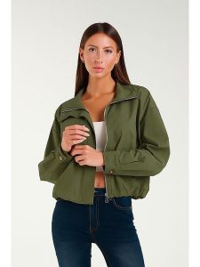 Tamba Kurtka w kolorze khaki rozmiar: 36/38. Brązowe kurtki Tamba, bez wzorów, bez kaptura. Za 176,08 zł.