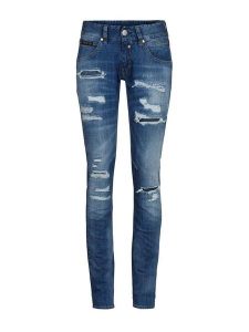 Herrlicher Dżinsy - Skinny fit - w kolorze niebieskim rozmiar: W31. Niebieskie jeansy Herrlicher, bez wzorów. Za 136,13 zł.