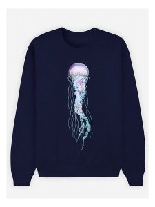WOOOP Bluza "Space Jelly" w kolorze granatowym rozmiar: S. Niebieskie bluzy Wooop, s, bez wzorów, bez kaptura. Za 96,37 zł.
