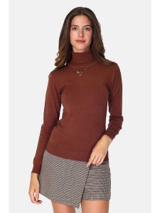 William de Faye Golf w kolorze brązowym rozmiar: 40. Brązowe golfy William de Faye, bez wzorów, z kaszmiru. Za 131,45 zł.