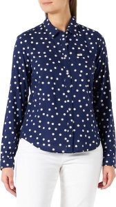 LEE REGULAR SHIRT REGULAR FIT KOSZULA DAMSKA BLUEPRINT L46ACOLH 112110706. Koszule Lee, l, bez wzorów, bez kołnierzyka, bez ramiączek. Za 129,99 zł.